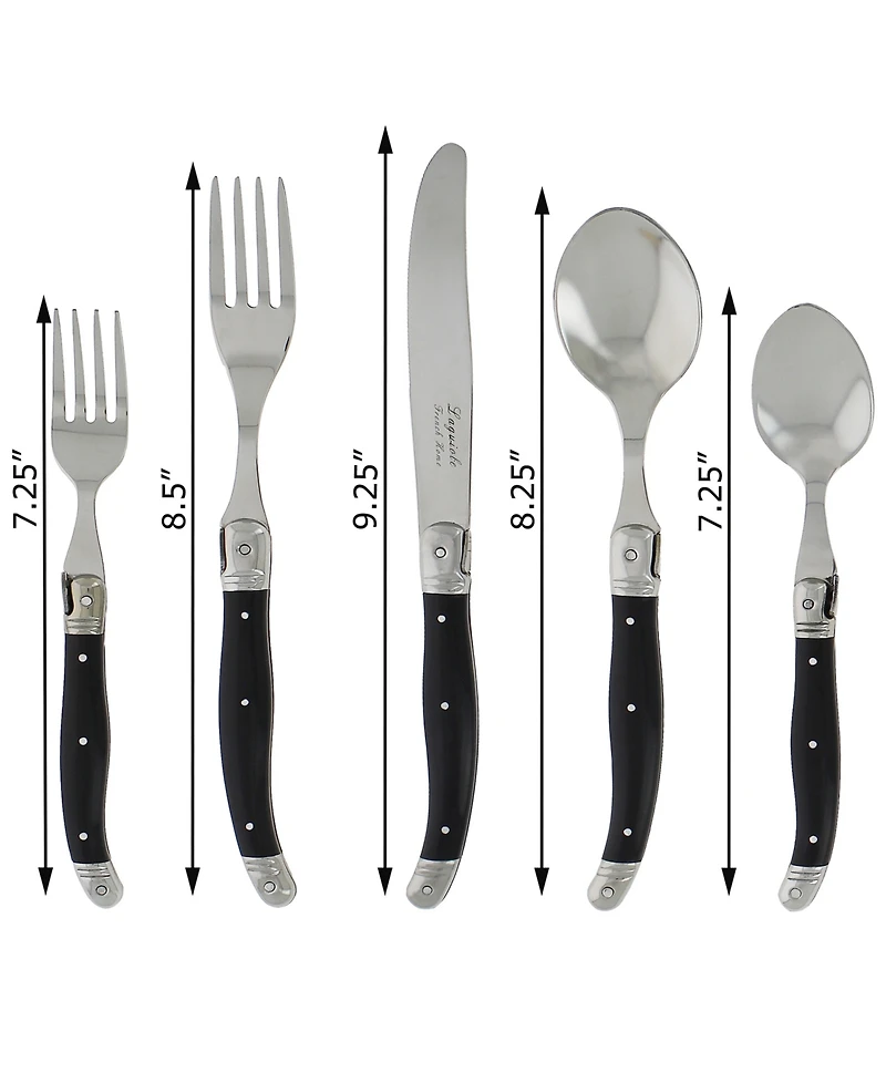 French Home Laguiole 20 Piece Stainless Steel Flatware Set