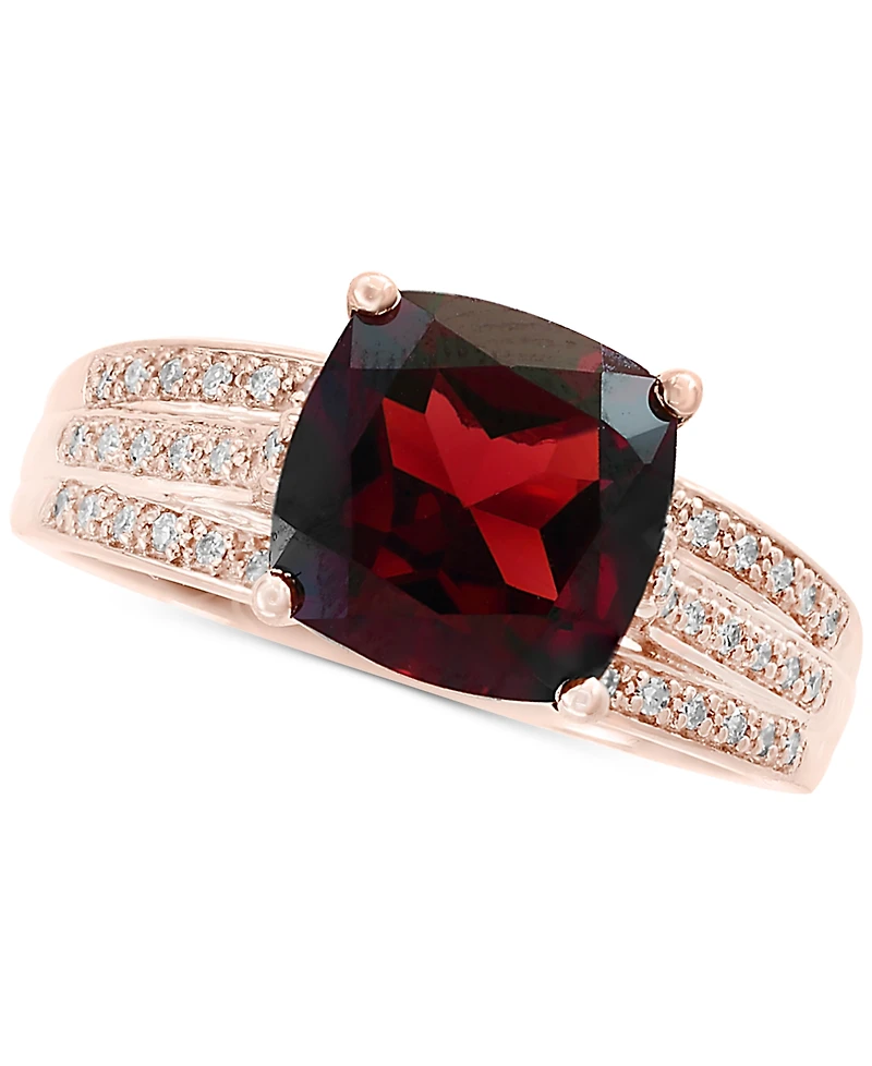Effy Garnet (3-1/4 ct. t.w.) and Diamond (1/5 Ring 14k Rose Gold