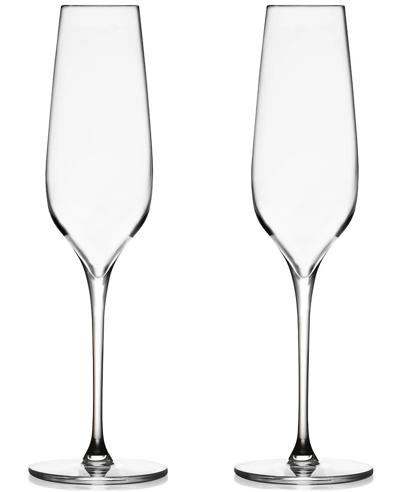 Nambe Vie Champagne Flutes, Set of 2
