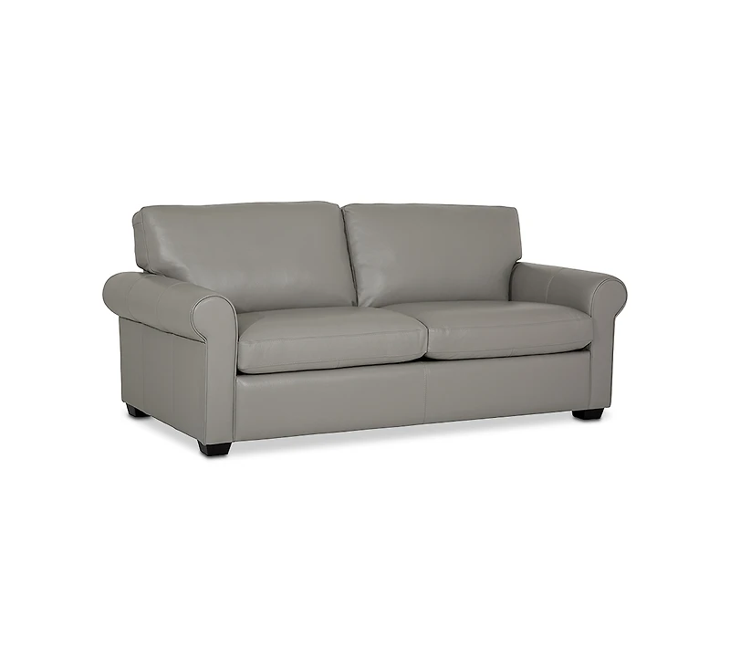 Orid 77" Full Roll Arm Leather Sleeper, Created for Macy's