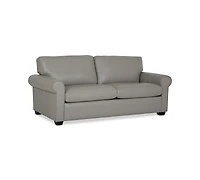 Orid 77" Full Roll Arm Leather Sleeper, Created for Macy's