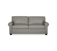 Orid 77" Leather Roll Arm Apartment Sofa, Created for Macy's