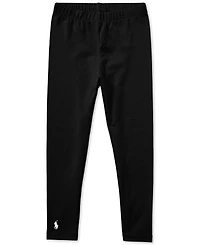 Polo Ralph Lauren Girls 2T-6X Stretch Embroidered Pony Cotton Leggings