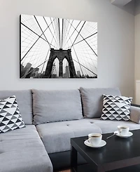 Nina Papiorek 'Nyc Brooklyn Bridge' 35" x 47" Canvas Wall Art