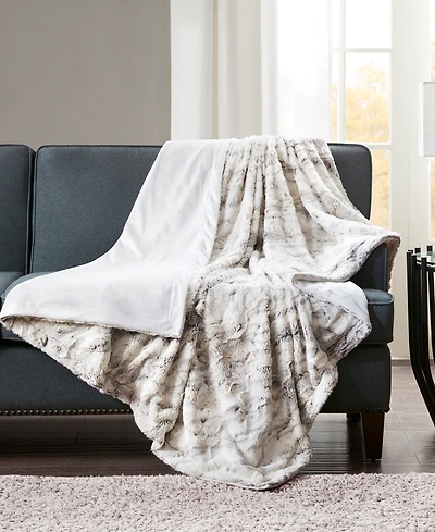 Madison Park Sachi Faux-Fur Throw, 60" x 70"
