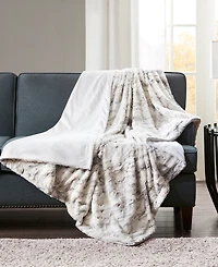 Madison Park Sachi Faux-Fur Throw, 60" x 70"