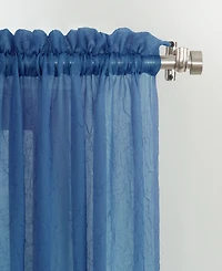 Crushed Sheer Voile Rod Pocket Curtain Panel