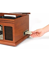 Victrola 6-In-1 Nostalgic Bluetooth Record Player With 3-Speed Turntable