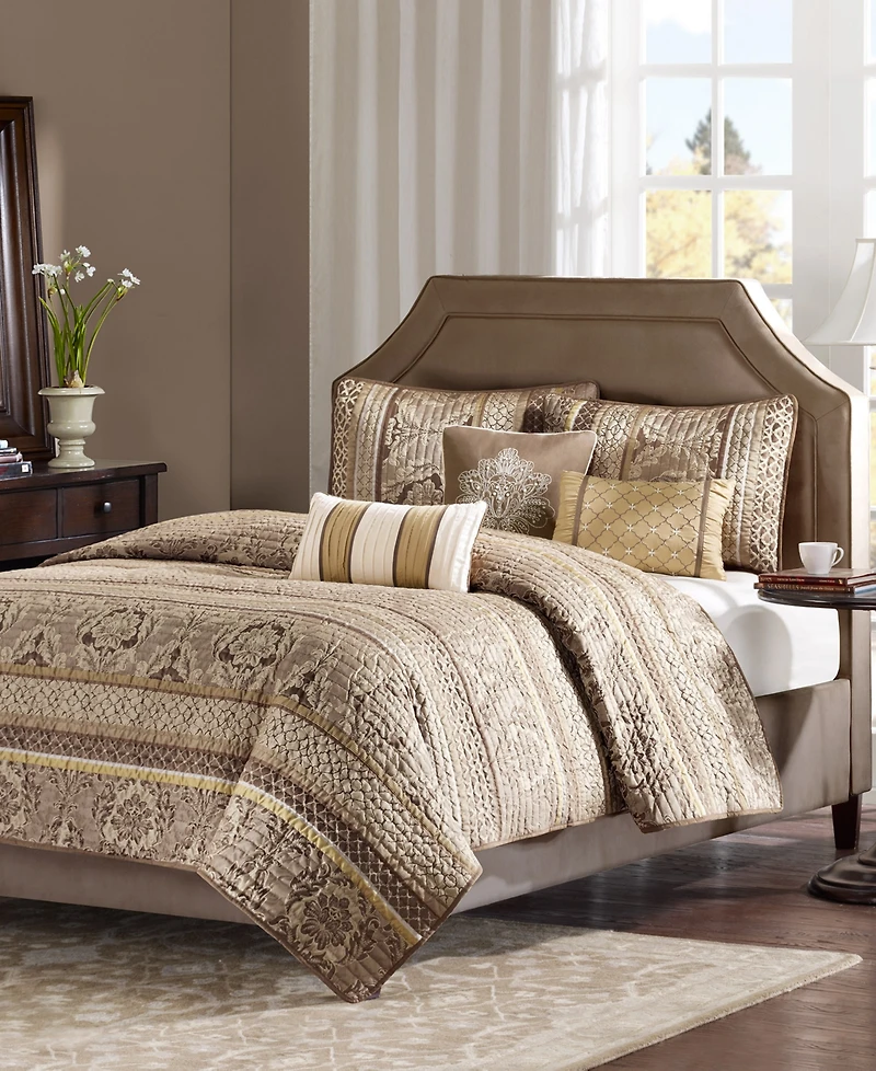 Madison Park Bellagio 6-Pc. Quilt Set, Full/Queen