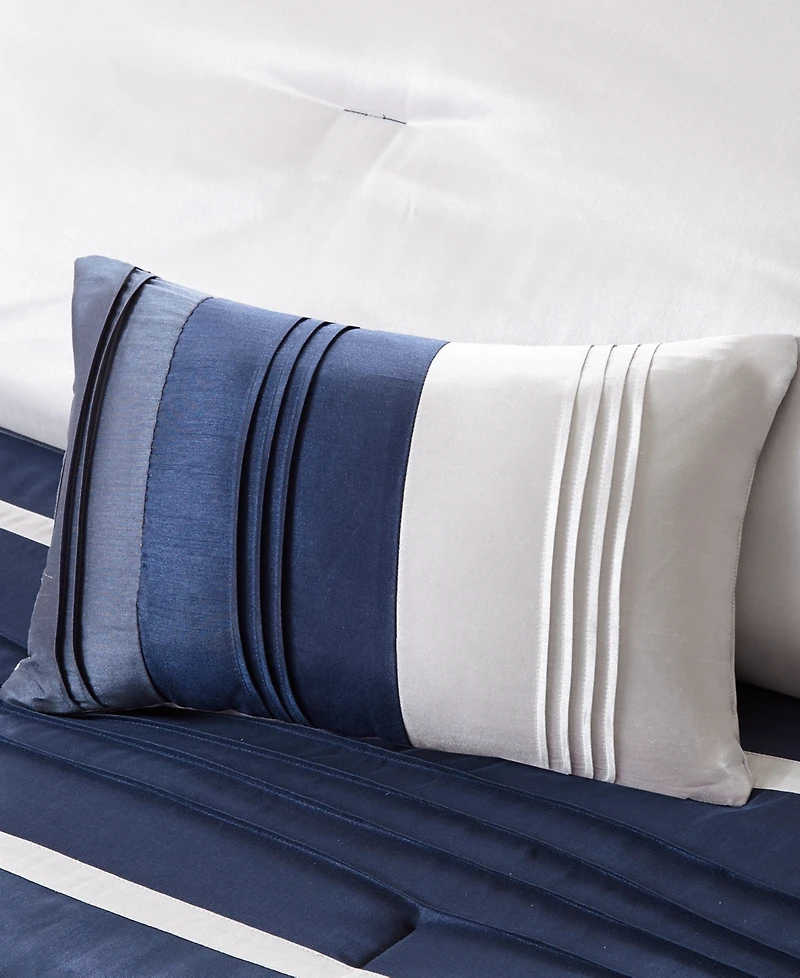 Madison Park Blaire Faux-Silk 7-Pc. Comforter Set