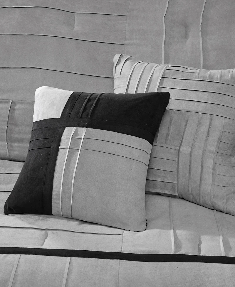 Madison Park Dune Faux-Suede 7-Pc. Comforter Set, Queen