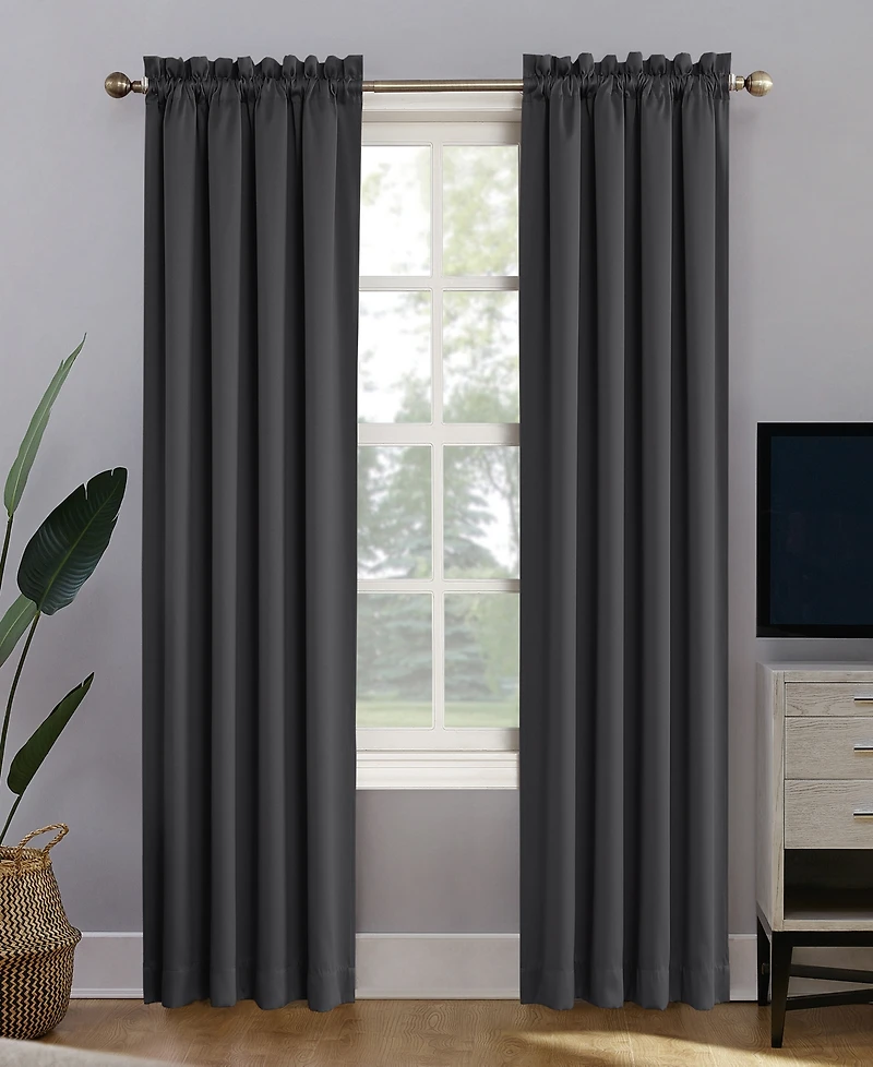 Oslo Theater Grade Extreme 100% Blackout Rod Pocket Curtain Panel