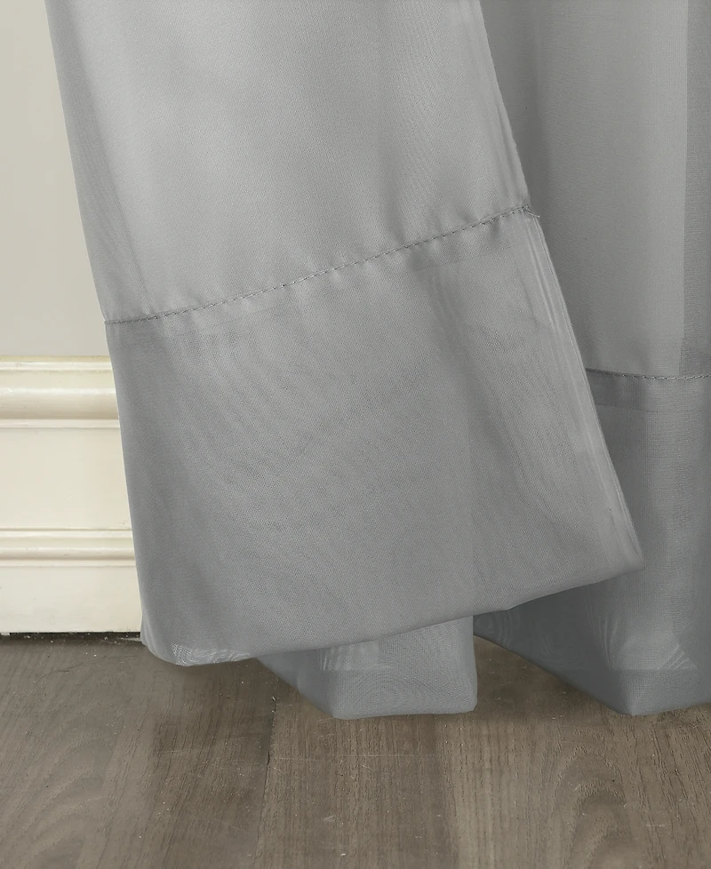 Sheer Voile Grommet Curtain Panel