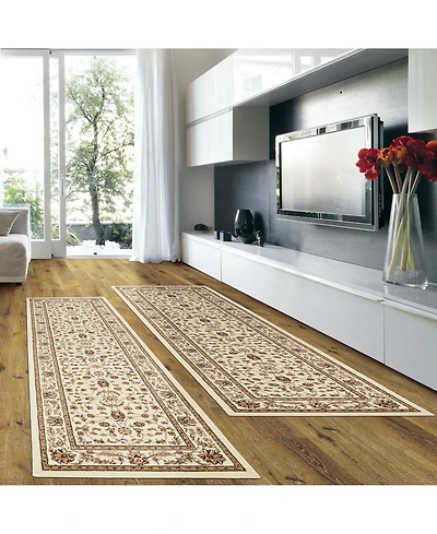 Closeout! Km Home Prato Isfahan White 2-Pc. Runner Rug Set
