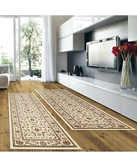 Closeout! Km Home Prato Isfahan White 2-Pc. Runner Rug Set