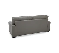 Ennia 75" Leather Apartment Sofa, Created for Macy's