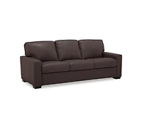 Ennia 82" Leather Queen Sleeper Sofa, Created for Macy's