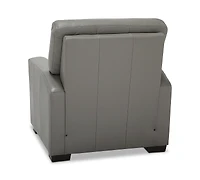 Ennia 36" Leather Pushback Recliner, Created for Macy's