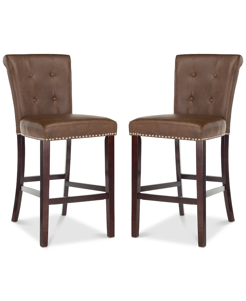 Oston Faux Leather Bar Stool (Set Of 2)