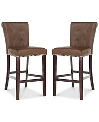 Oston Faux Leather Bar Stool (Set Of 2)