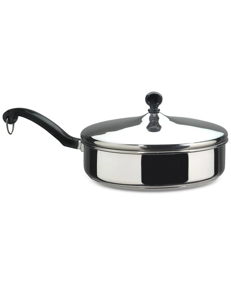 Farberware Classic Series Stainless Steel 2.75-Qt. Saute Pan & Lid