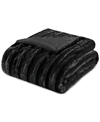 Madison Park Duke Ribbed Faux-Fur Throw, 50" x 60"