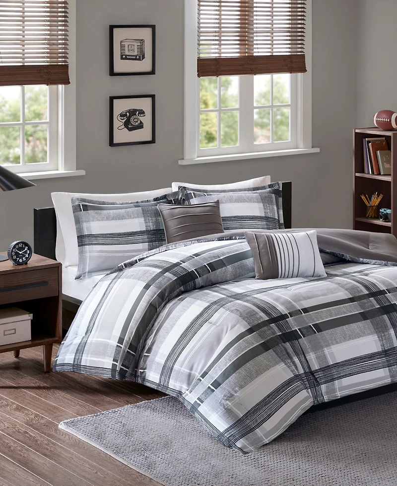 Intelligent Design Rudy 4-Pc. Plaid Comforter Set, Twin/Twin Xl
