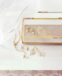 Marchesa Gold-Tone Crystal & Imitation Pearl Drop Earrings