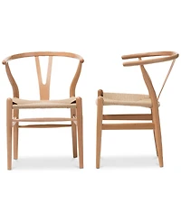 Caden Wishbone Chair (Set of 2)