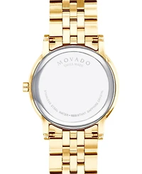 Movado Men's Swiss Museum Classic Gold-Tone Pvd Stainless Steel Bracelet Watch 40mm
