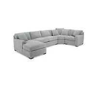 Radley 4-Pc. Fabric Chaise Sectional Sofa with Wedge Piece, Created for Macy's