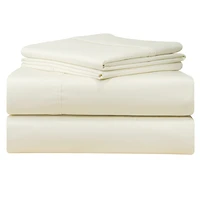 Pointehaven Solid Extra Deep 500 Thread Count Sateen 4-Pc. Sheet Set, California King