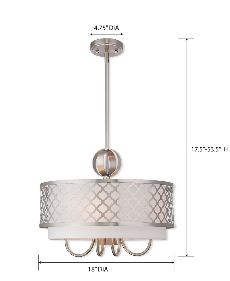 Livex Arabesque 4-Light Pendant
