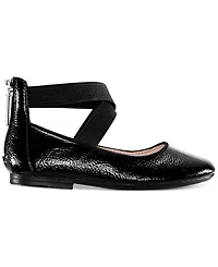 Nina Big Girls Marissa Crisscross Ankle Strap Ballet Flat