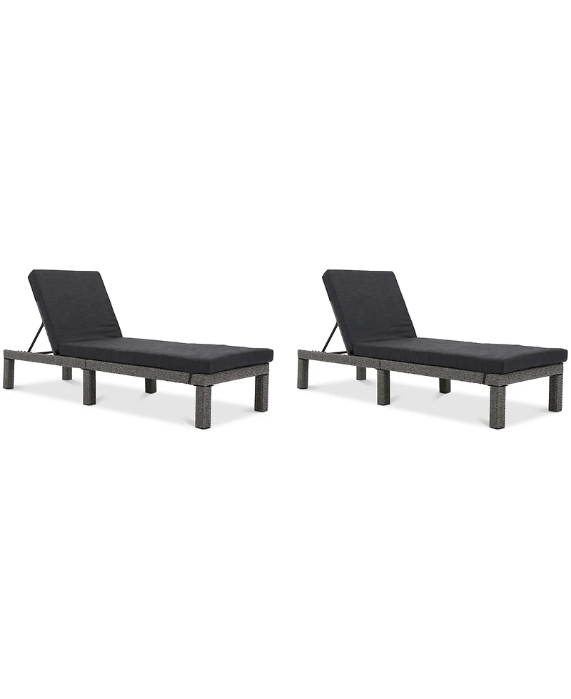 San Clemente Outdoor Chaise Lounge (Set Of 2)