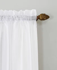 Calypso Sheer Voile Rod Pocket Curtain Panel