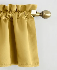 Grant Room Darkening Rod Pocket Curtain Valance