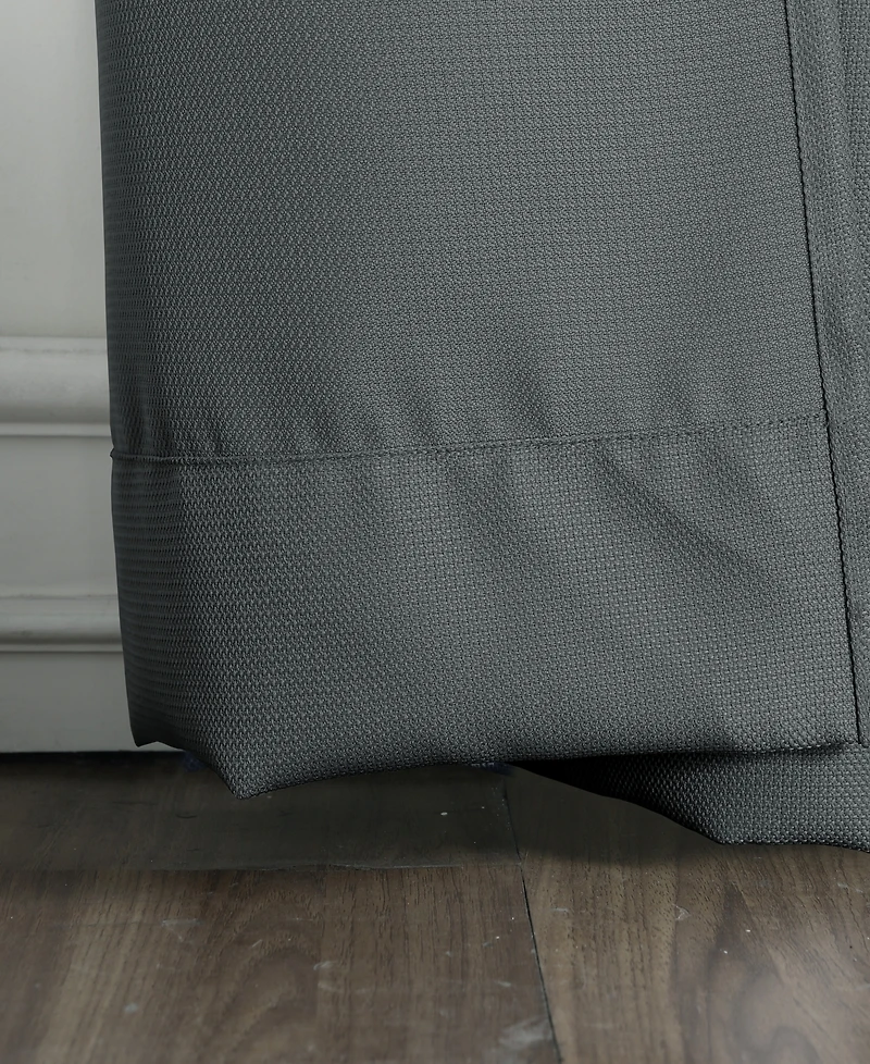 Montego Casual Textured Semi-Sheer Grommet Curtain Panel