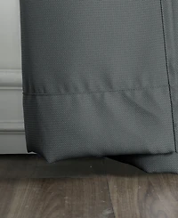 Montego Casual Textured Semi-Sheer Grommet Curtain Panel