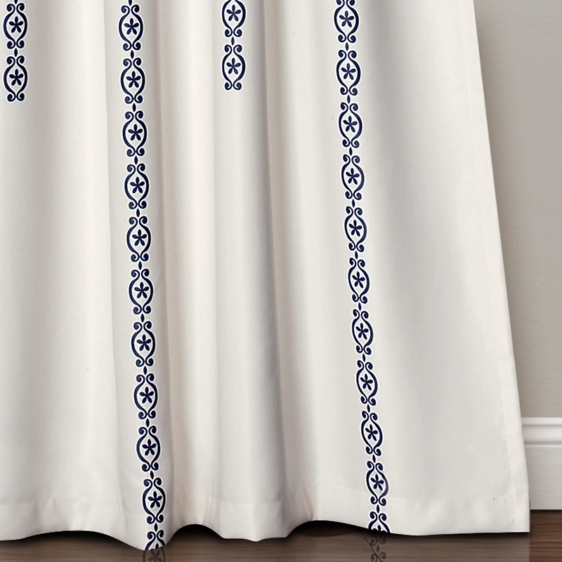 Medallion Stripe 52" x 84" Curtain Set
