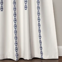 Medallion Stripe 52" x 84" Curtain Set
