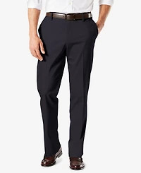 Dockers Men's Signature Lux Cotton Straight Fit Creased Stretch Khaki Pants