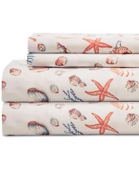 Beatrice Home Fashions Coastal Printed Sheet Sets