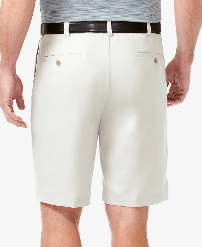 Haggar Men's Cool 18 Pro Classic-Fit Stretch Pleated 9.5" Shorts