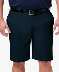 Haggar Men's Big & Tall Cool 18 Pro Classic-Fit Stretch Flat-Front 9.5" Shorts