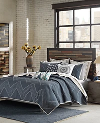 Ink+Ivy Pomona Boho Chevron 3-Pc. Quilt Set, King/California King