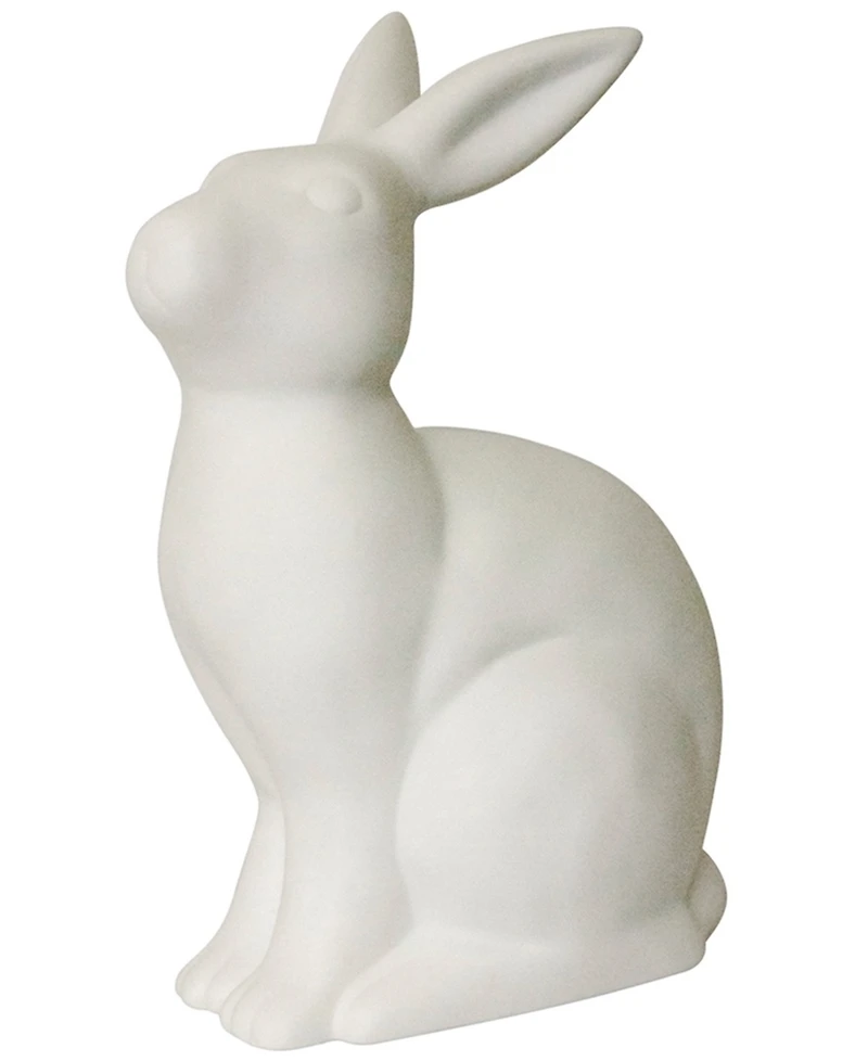 Simple Designs Porcelain Bunny Rabbit Shaped Animal Light Table Lamp