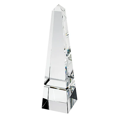 Badash Crystal Crystal Obelisk Art Glass Sculpture