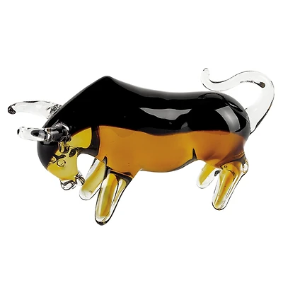 Badash Crystal Bull Art Glass Sculpture