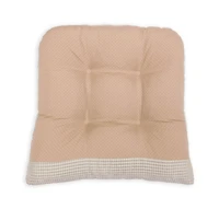 Arlee Home Fashions Solid Textured Memory Foam 2-Pack Chair Pads